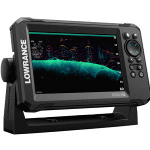 Eagle-7 50/200 ROW: 7" IPS screen, 50/200 kHz HDI transducer, Worldwide base map chart. (Option to upgrade to CMAP® DISCOVER™ charts)