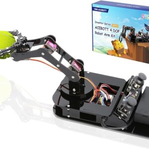 ACEBOTT QD022 Programmable Robot Arm Kit with ESP32 Controller Board | Supports Arduino, ACECode & Python Programming